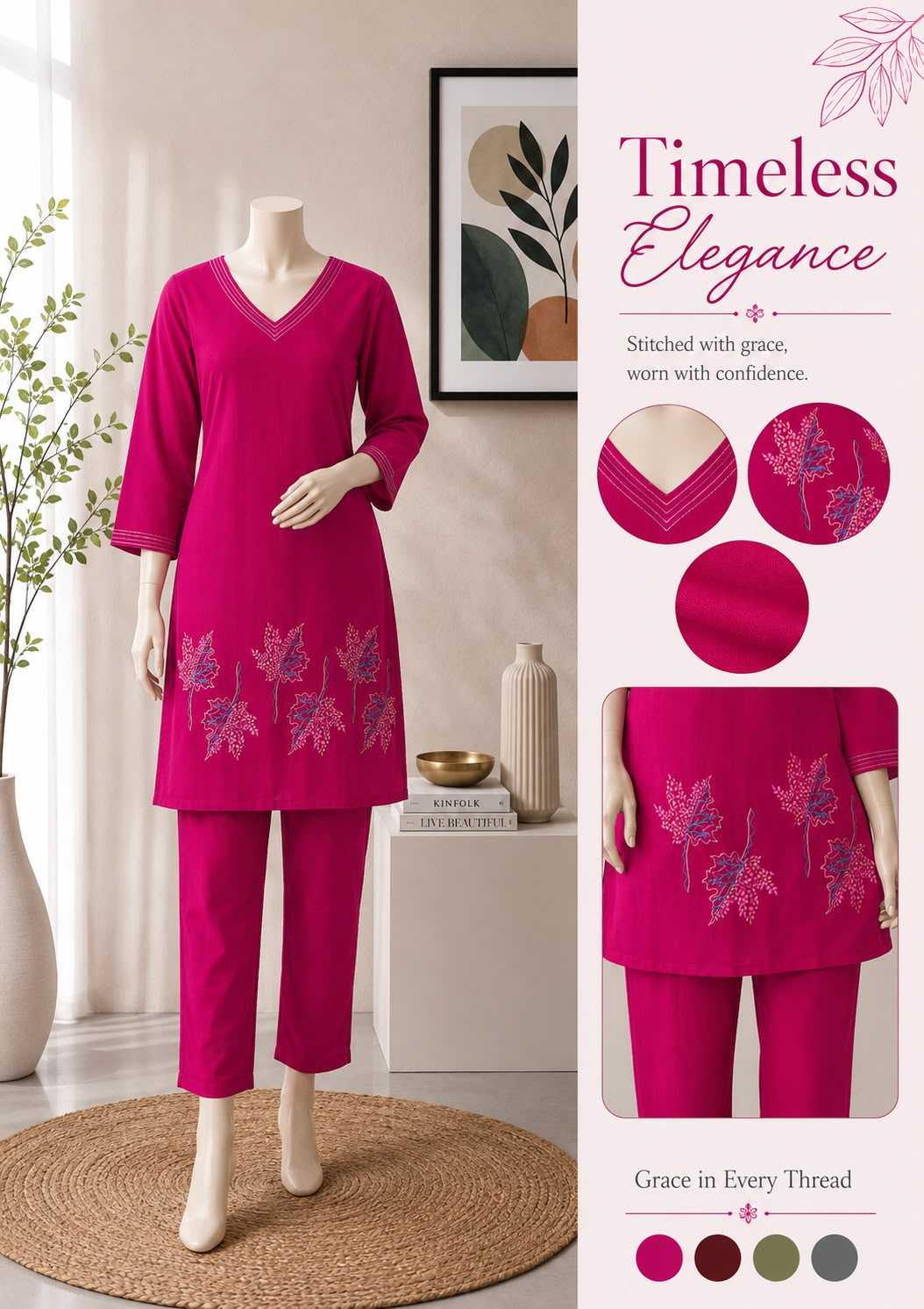 YNF Wholesale Viscose Co-ord Set KESH210 NIHARIKA | Surat Manufacturer