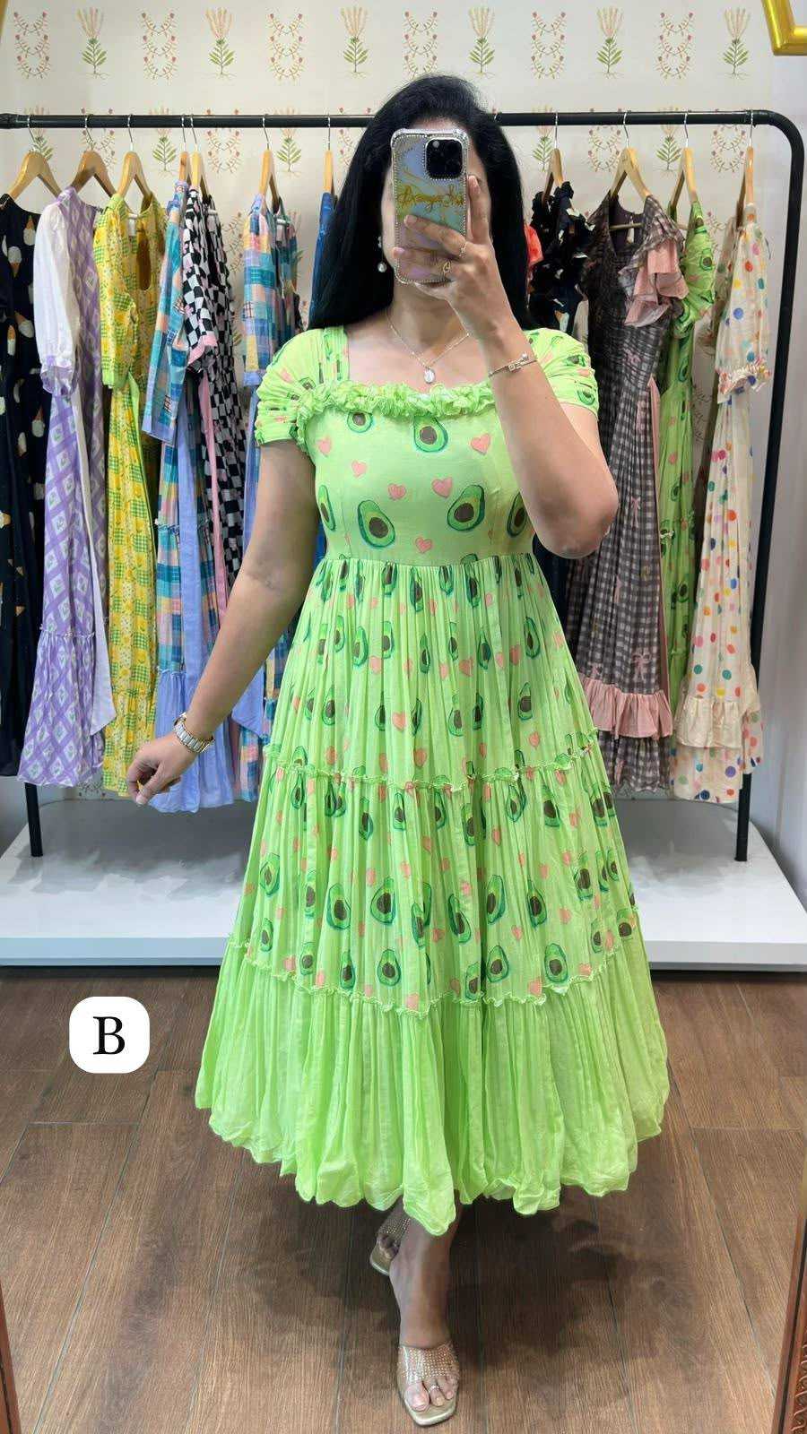 YNF Wholesale Cotton Printed Gowns KESH210 Nts | Surat Manufacturer