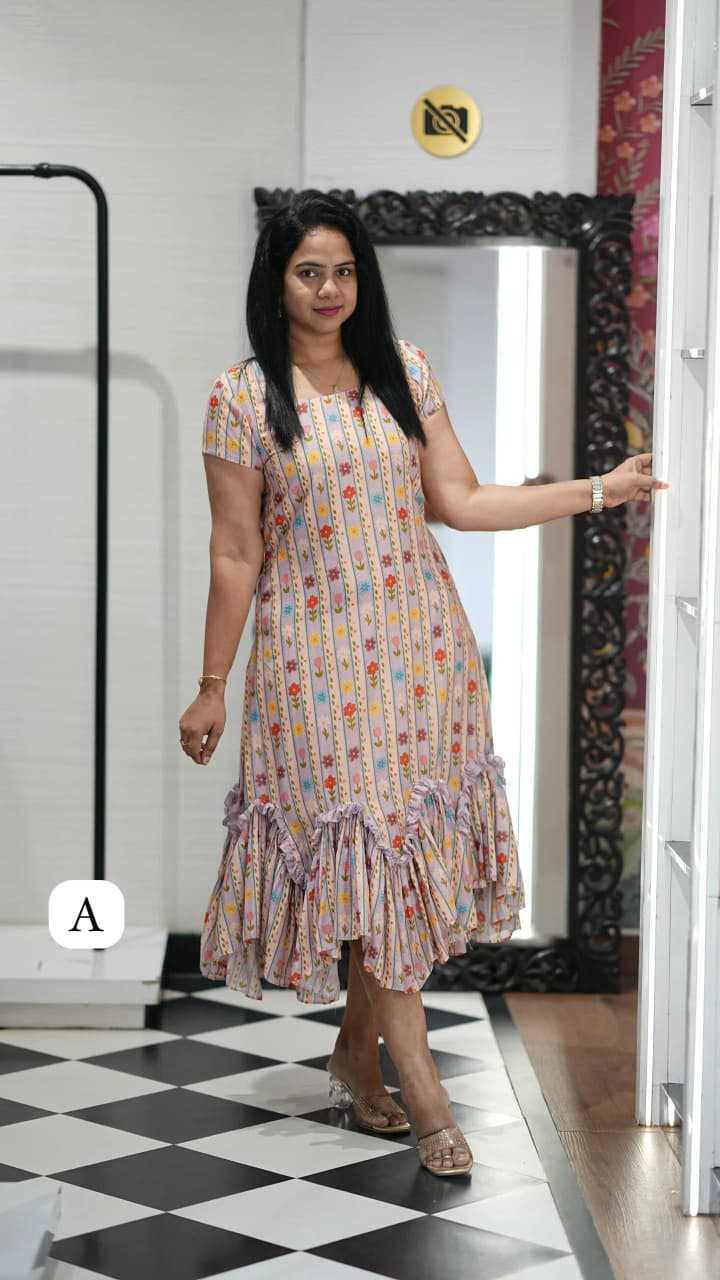 YNF Wholesale Cotton Printed Gowns KESH210 Nts | Surat Manufacturer