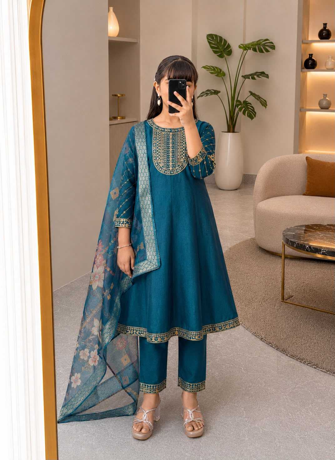 YNF Wholesale Fancy Kids Suit KESH210 Regal Festive Shades | Surat Manufacturer