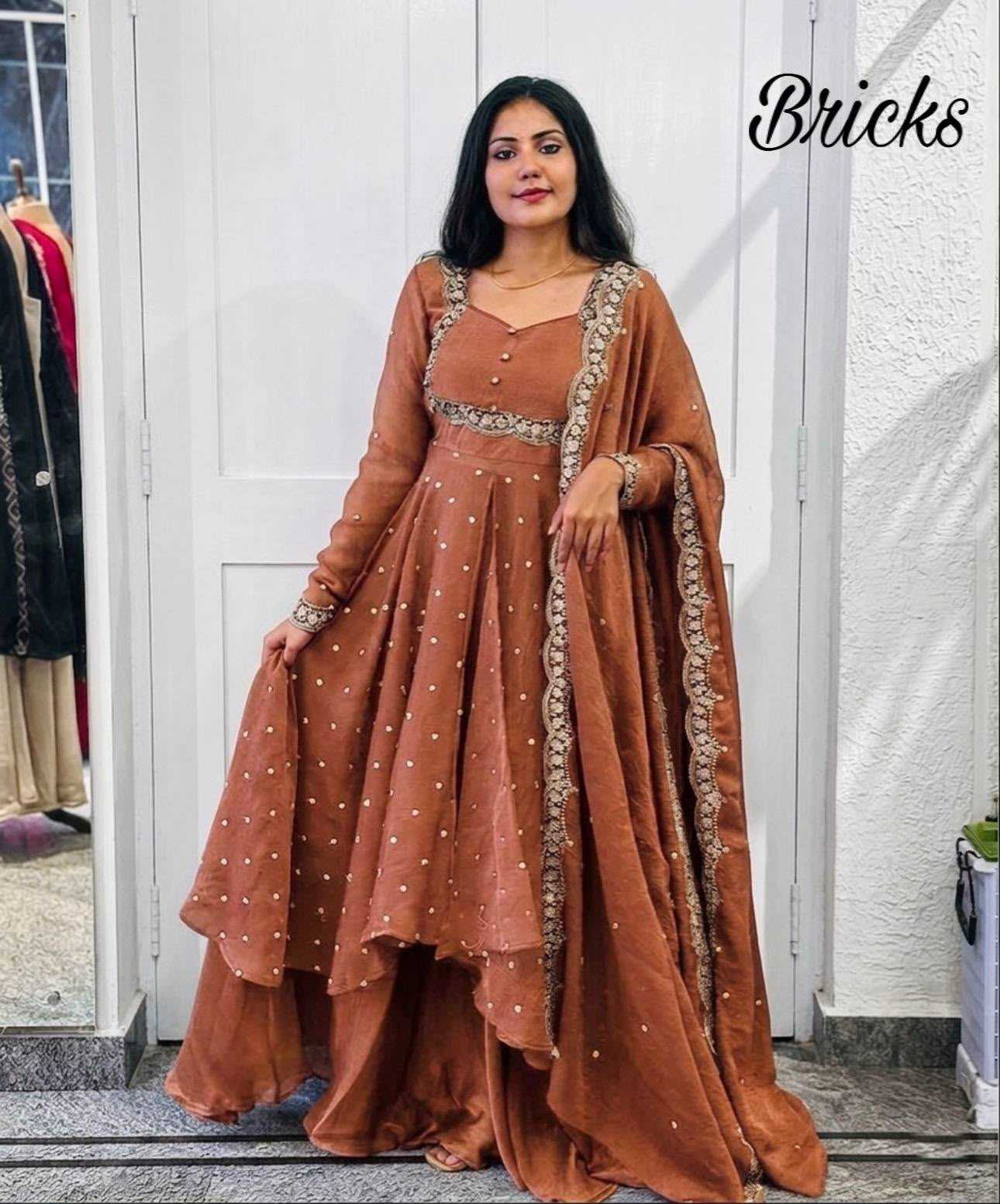 YNF Wholesale Vichitra Silk Party Gowns KESH210 Silk | Surat Manufacturer