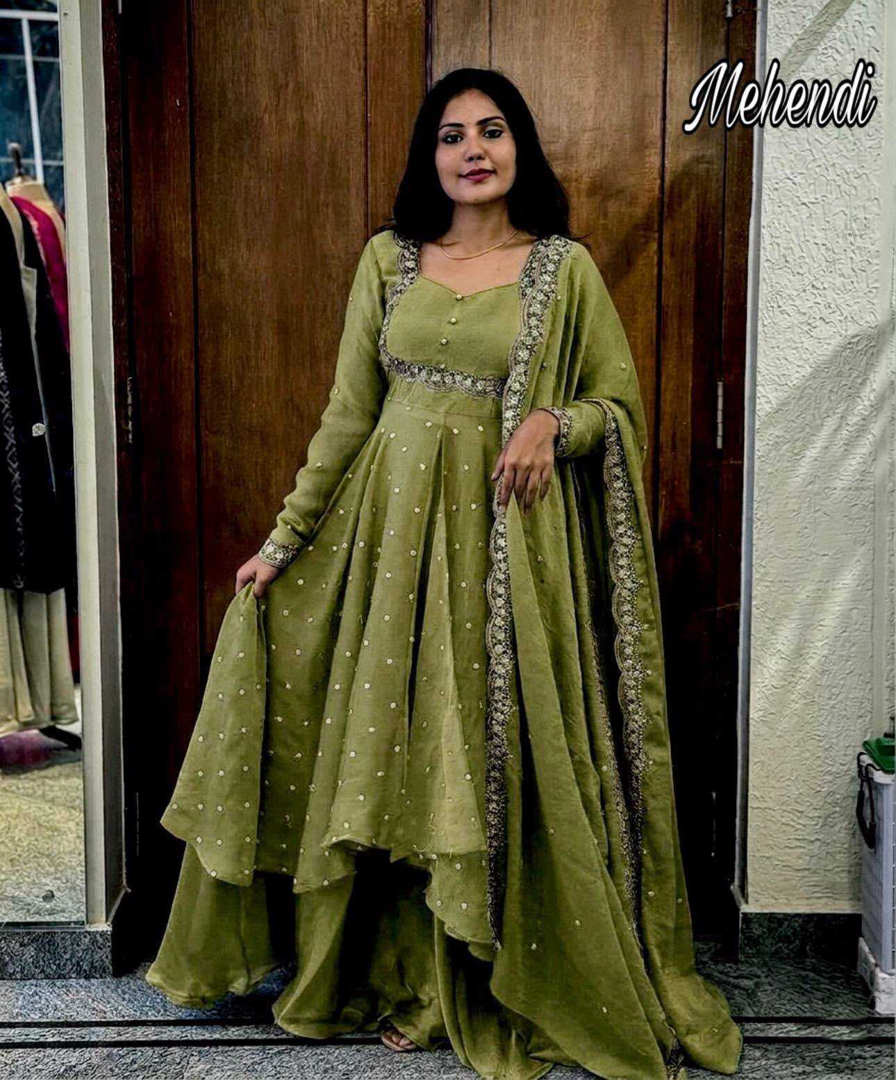 YNF Wholesale Vichitra Silk Party Gowns KESH210 Silk | Surat Manufacturer
