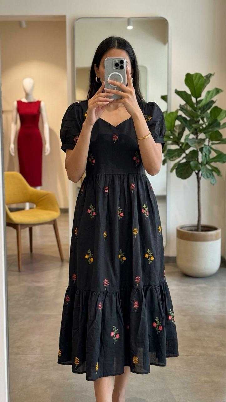 YNF Wholesale Chanderi Cotton Embroidery Gowns  | Surat Manufacturer
