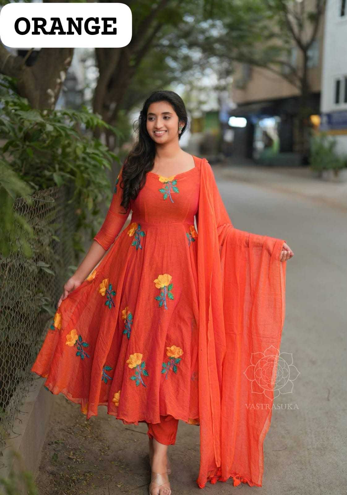 YNF Wholesale Vichitra Silk Embroidery Gowns KESH210 TISHA | Surat Manufacturer