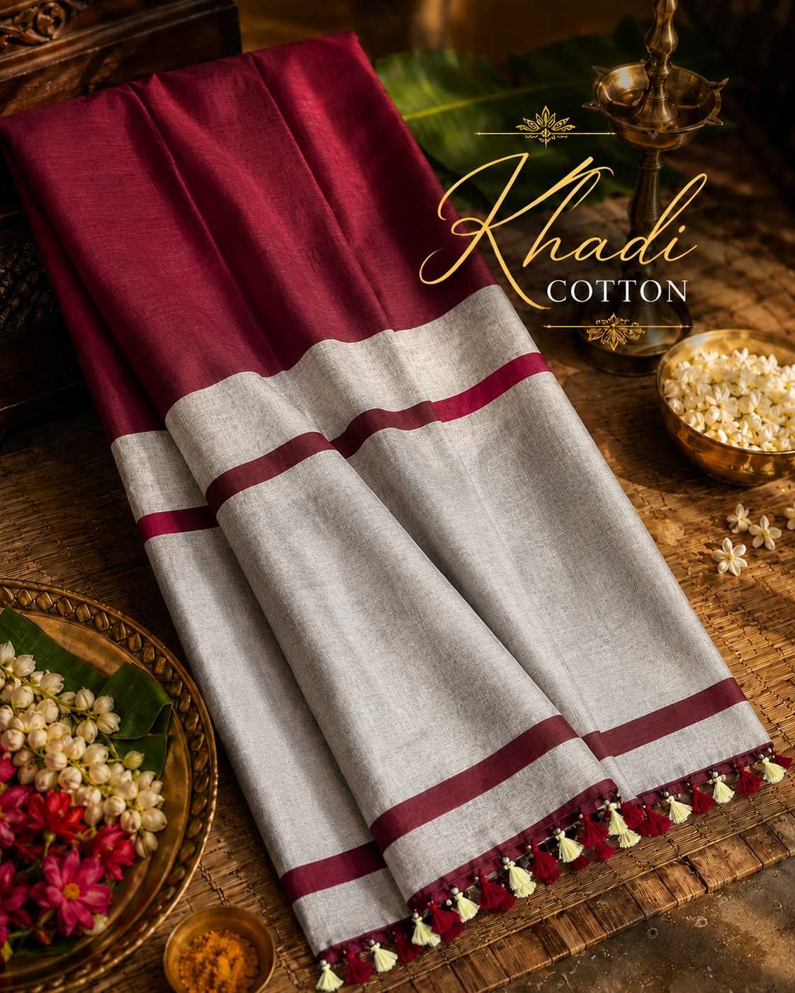 YNF Wholesale Khadi Cotton Designer Sarees  | Surat Manufacturer