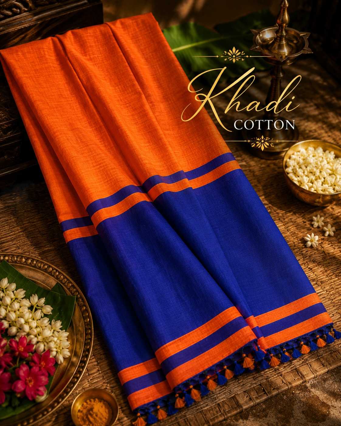 YNF Wholesale Khadi Cotton Designer Sarees  | Surat Manufacturer