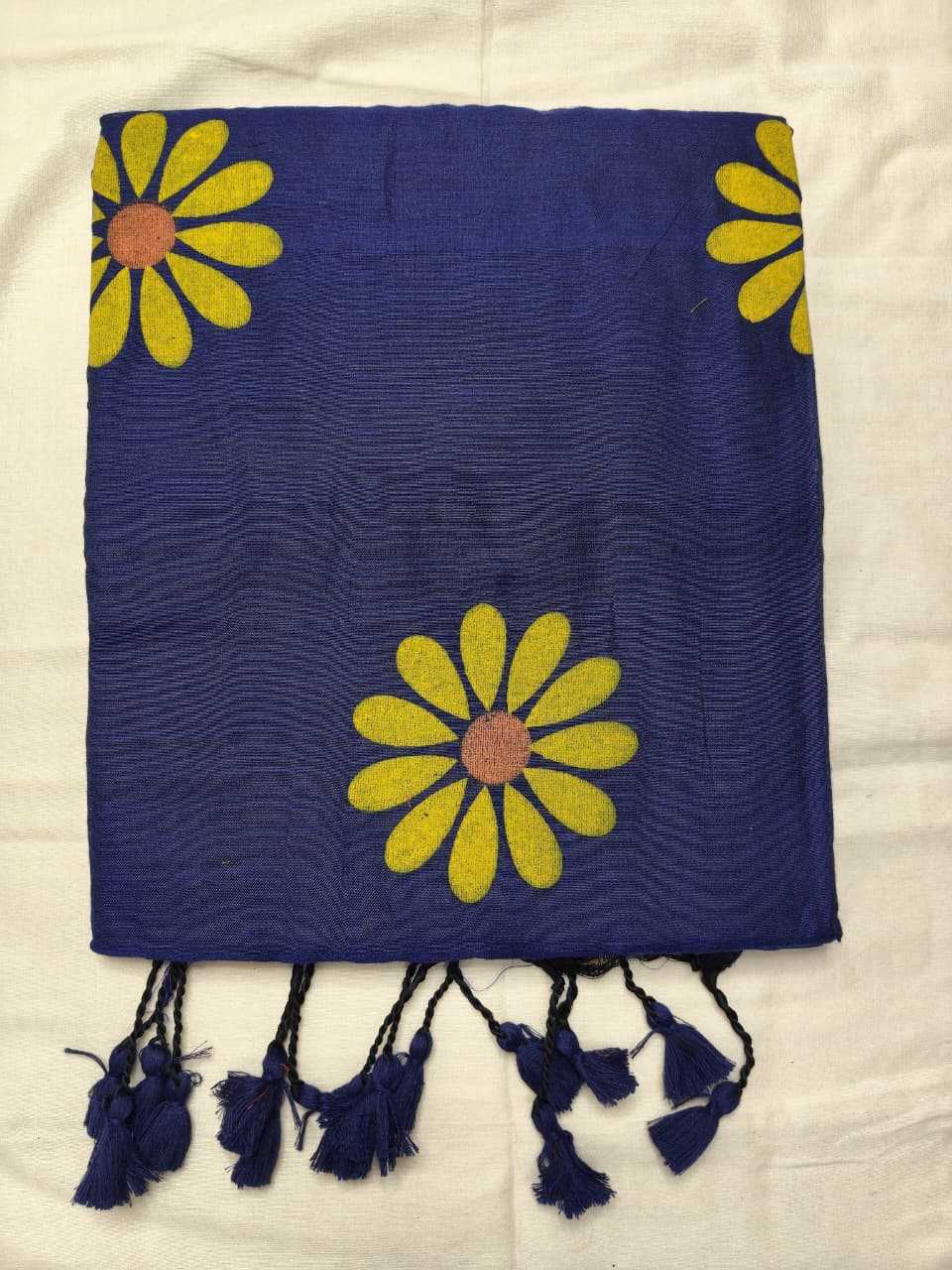 YNF Wholesale Khadi Cotton Hand Printed Saree  | Surat Manufacturer