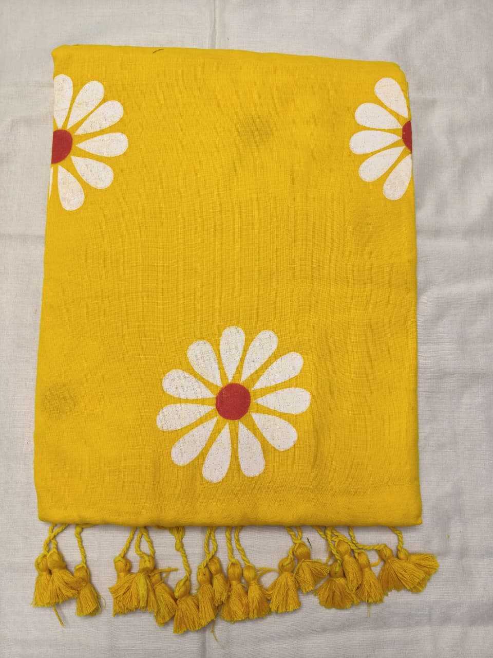 YNF Wholesale Khadi Cotton Hand Printed Saree  | Surat Manufacturer