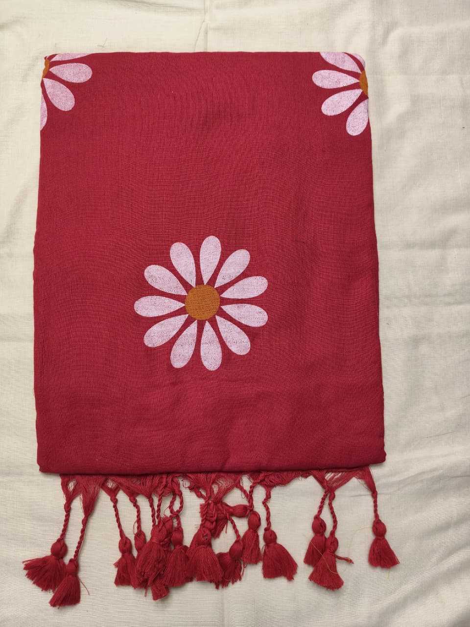 YNF Wholesale Khadi Cotton Hand Printed Saree  | Surat Manufacturer