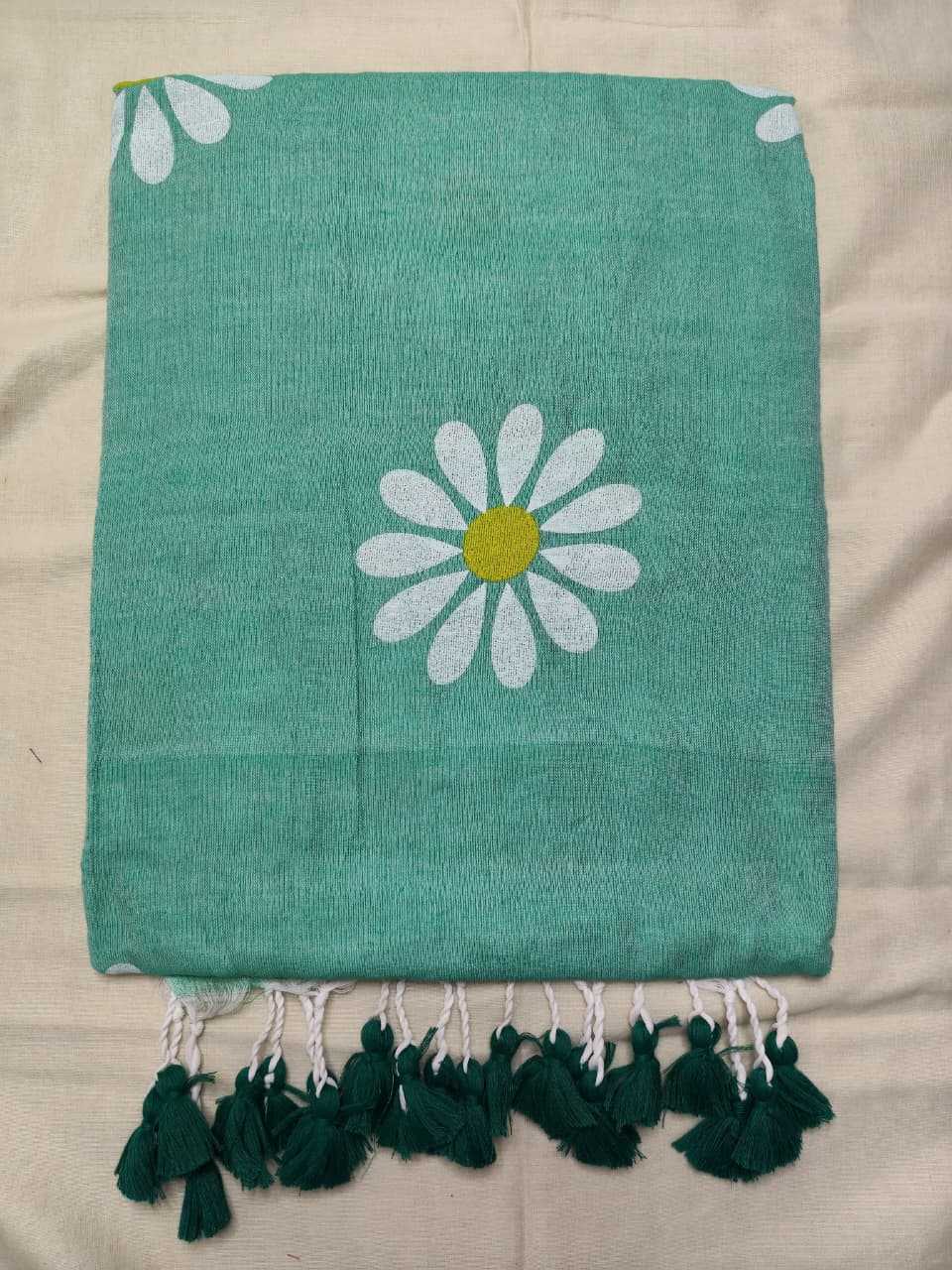 YNF Wholesale Khadi Cotton Hand Printed Saree  | Surat Manufacturer