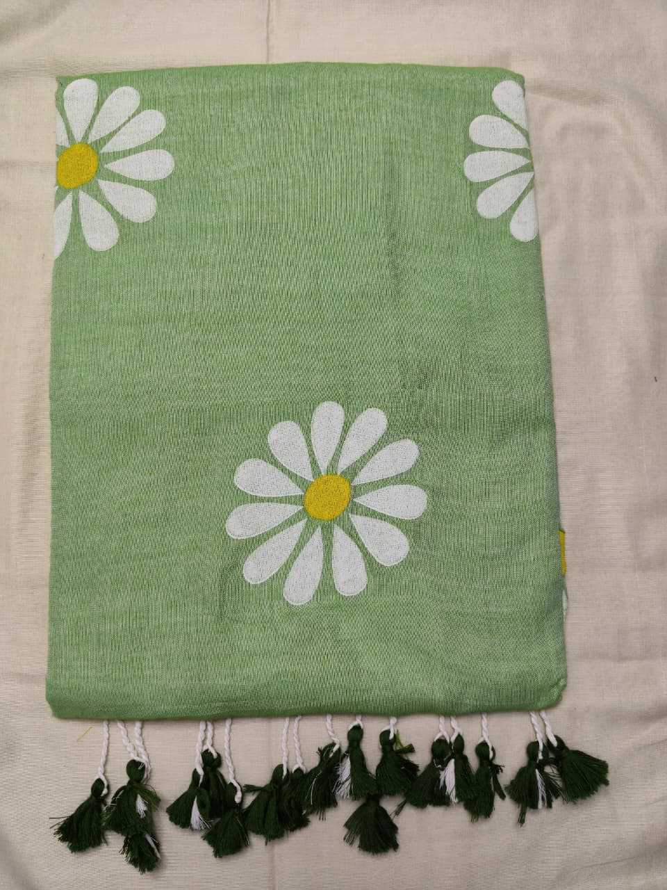 YNF Wholesale Khadi Cotton Hand Printed Saree  | Surat Manufacturer