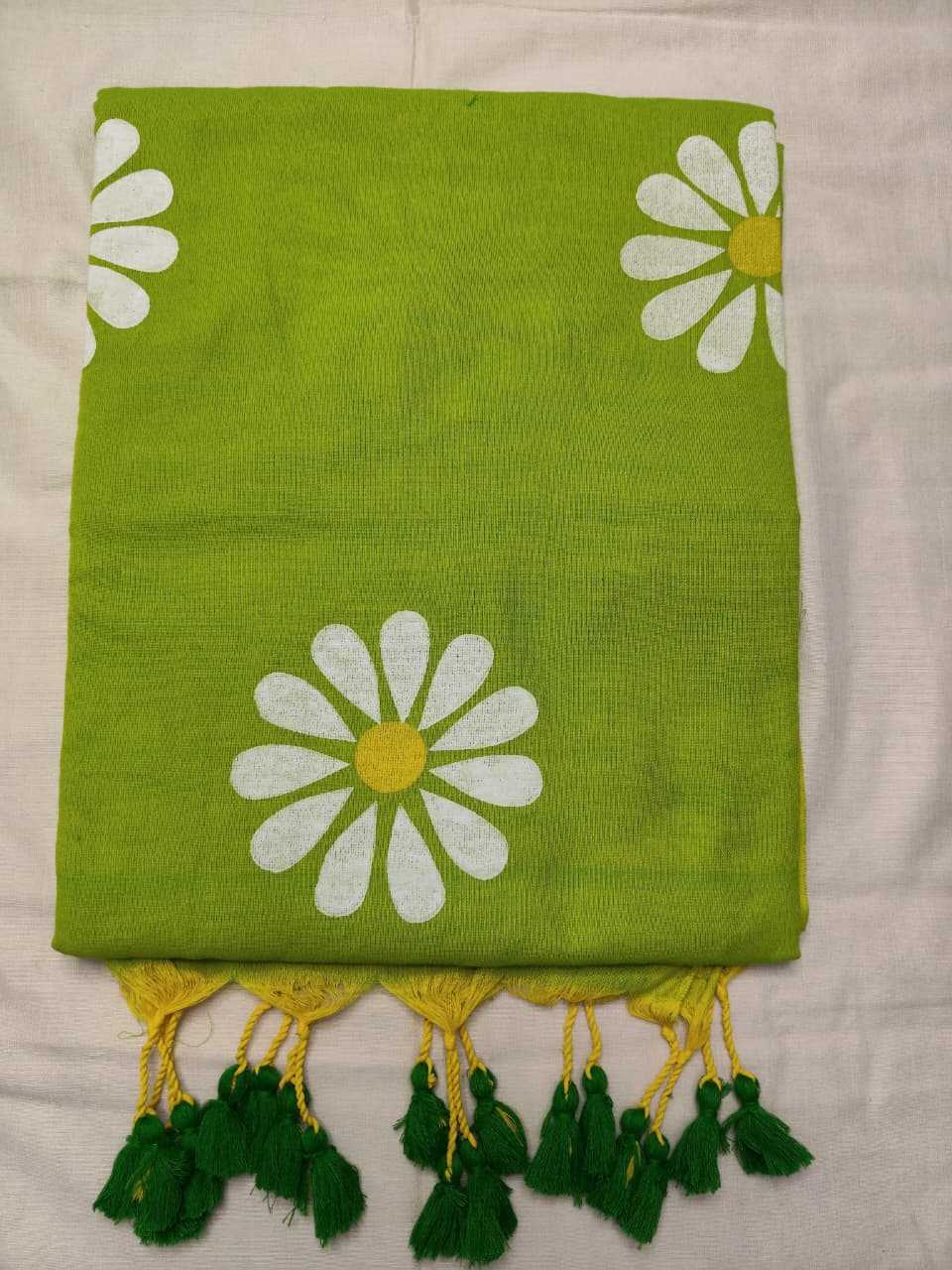YNF Wholesale Khadi Cotton Hand Printed Saree  | Surat Manufacturer