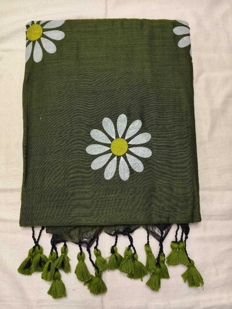 YNF Wholesale Khadi Cotton Hand Printed Saree  | Surat Manufacturer