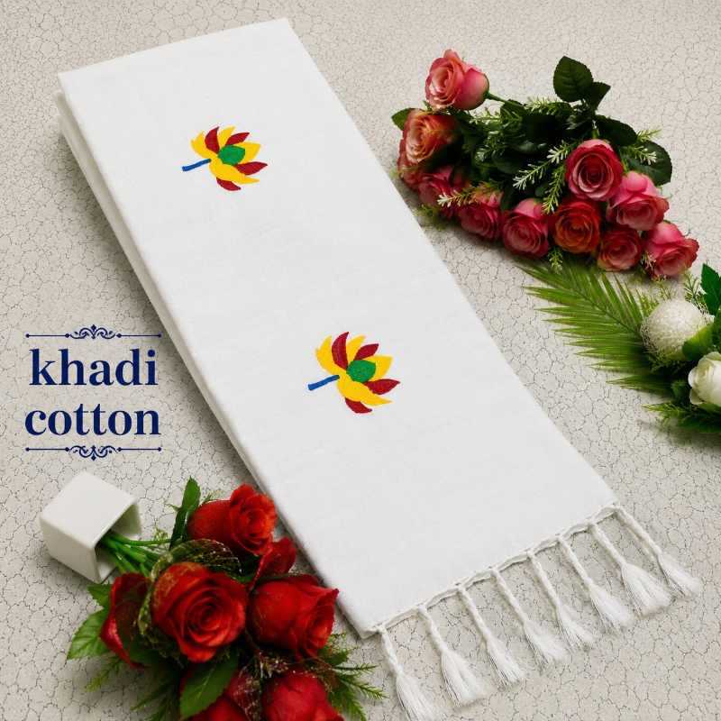 YNF Wholesale Khadi Cotton Embroidered Sarees  | Surat Manufacturer