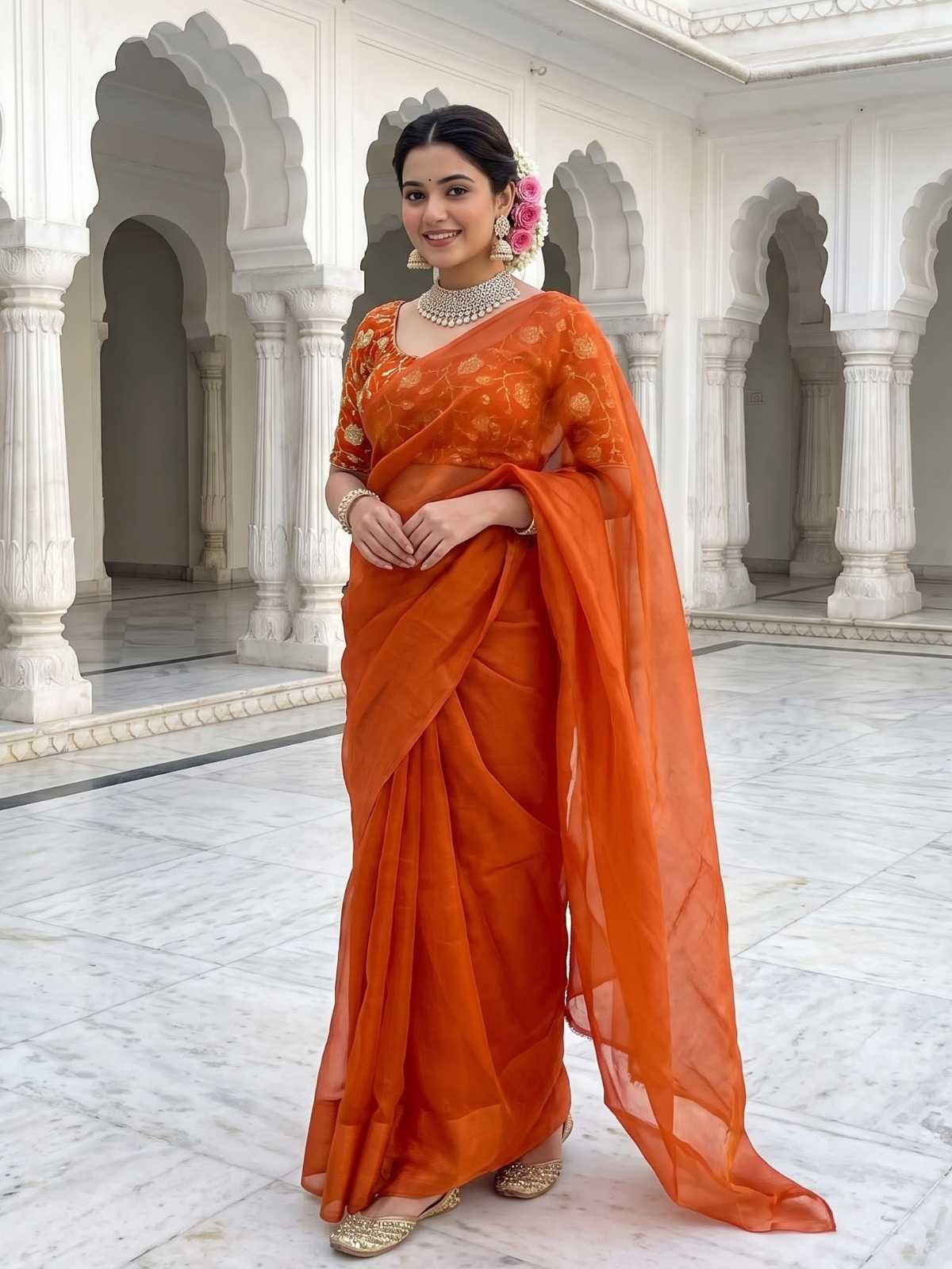 YNF Wholesale Satin Silk Embroidered Sarees  | Surat Manufacturer