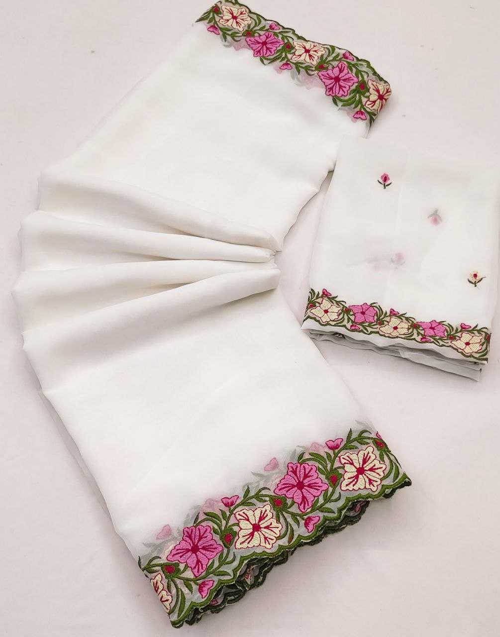 YNF Wholesale Faux Georgette Georgette Sarees  | Surat Manufacturer