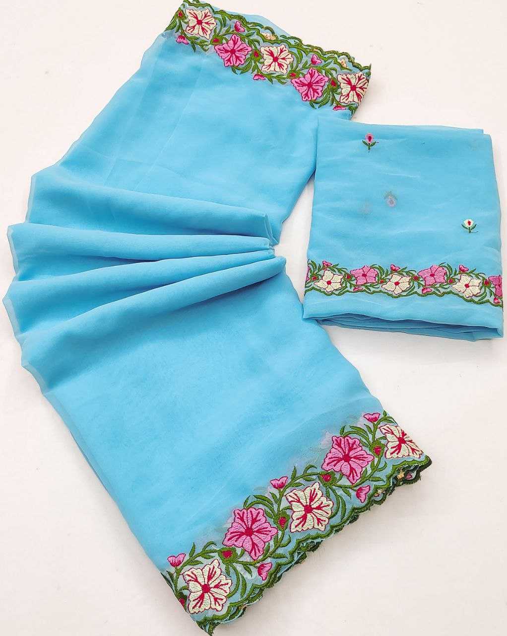 YNF Wholesale Faux Georgette Georgette Sarees  | Surat Manufacturer