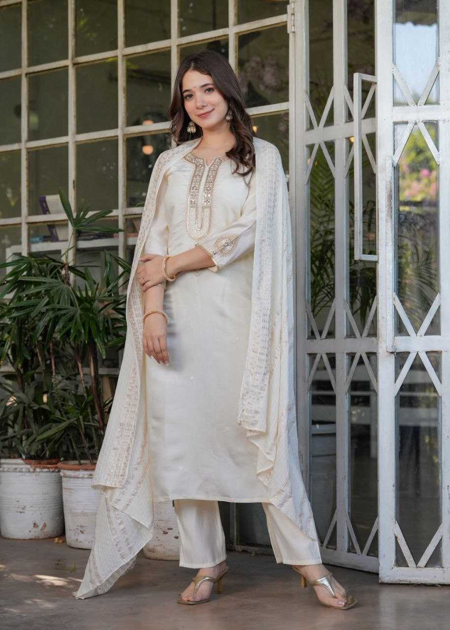 YNF Wholesale Viscose Chanderi Ladies Suits KESH219 610 | Surat Manufacturer