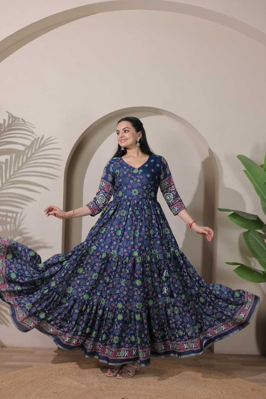 YNF Wholesale Silk Anarkali Gown  | Surat Manufacturer