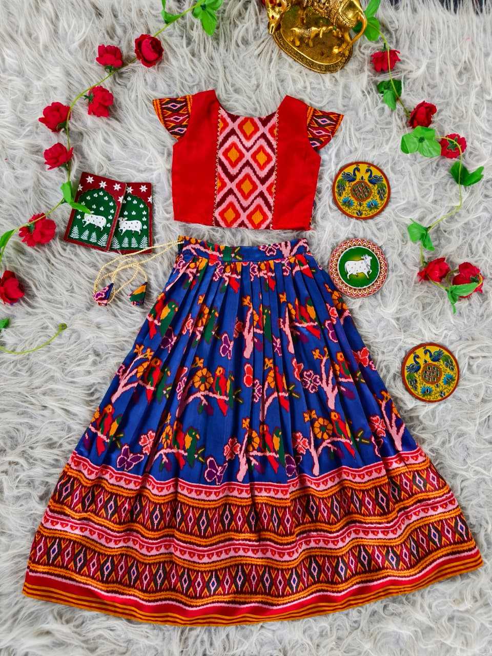 YNF Wholesale Silk Kids Lehenga  | Surat Manufacturer