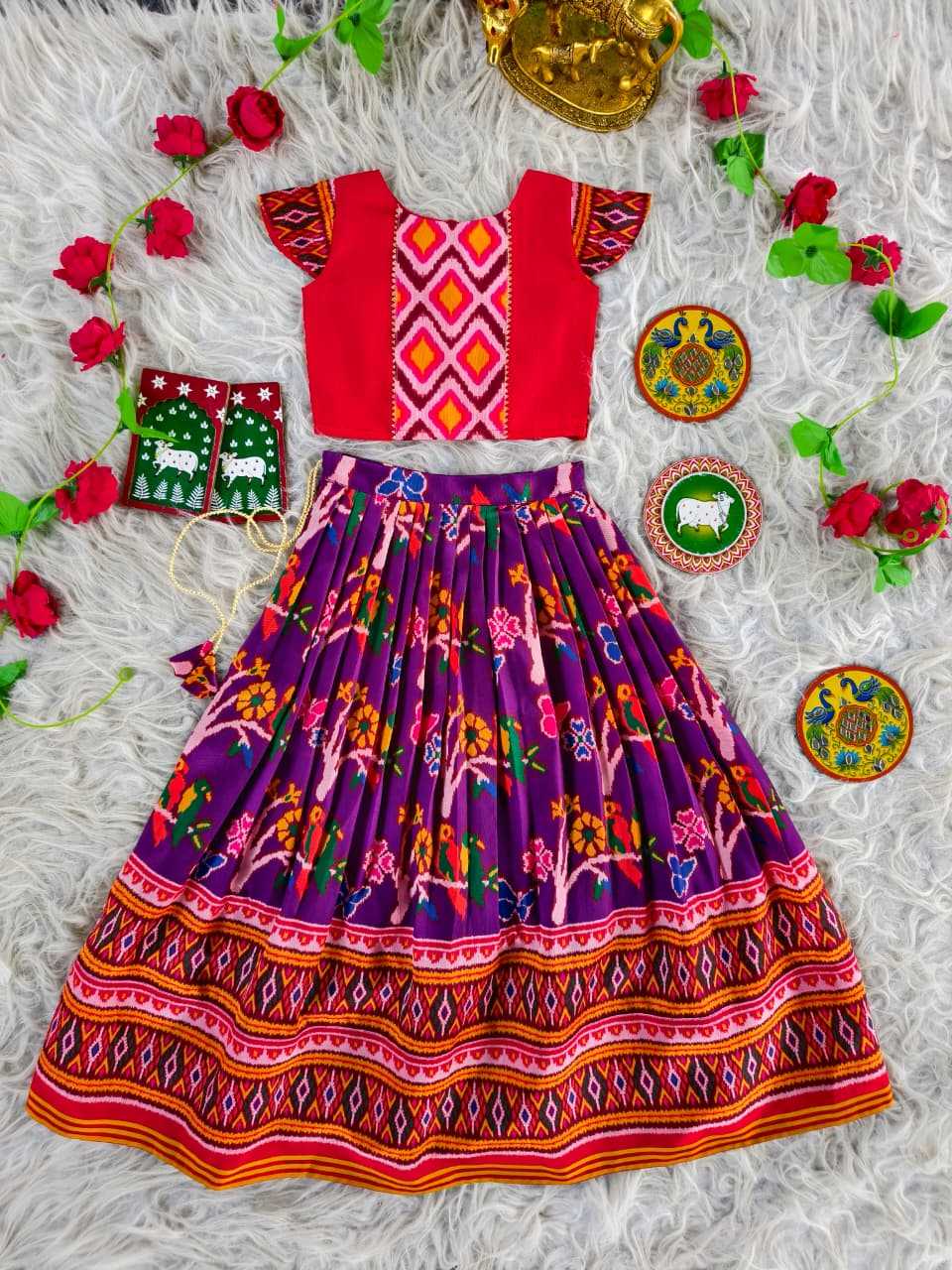 YNF Wholesale Silk Kids Lehenga  | Surat Manufacturer