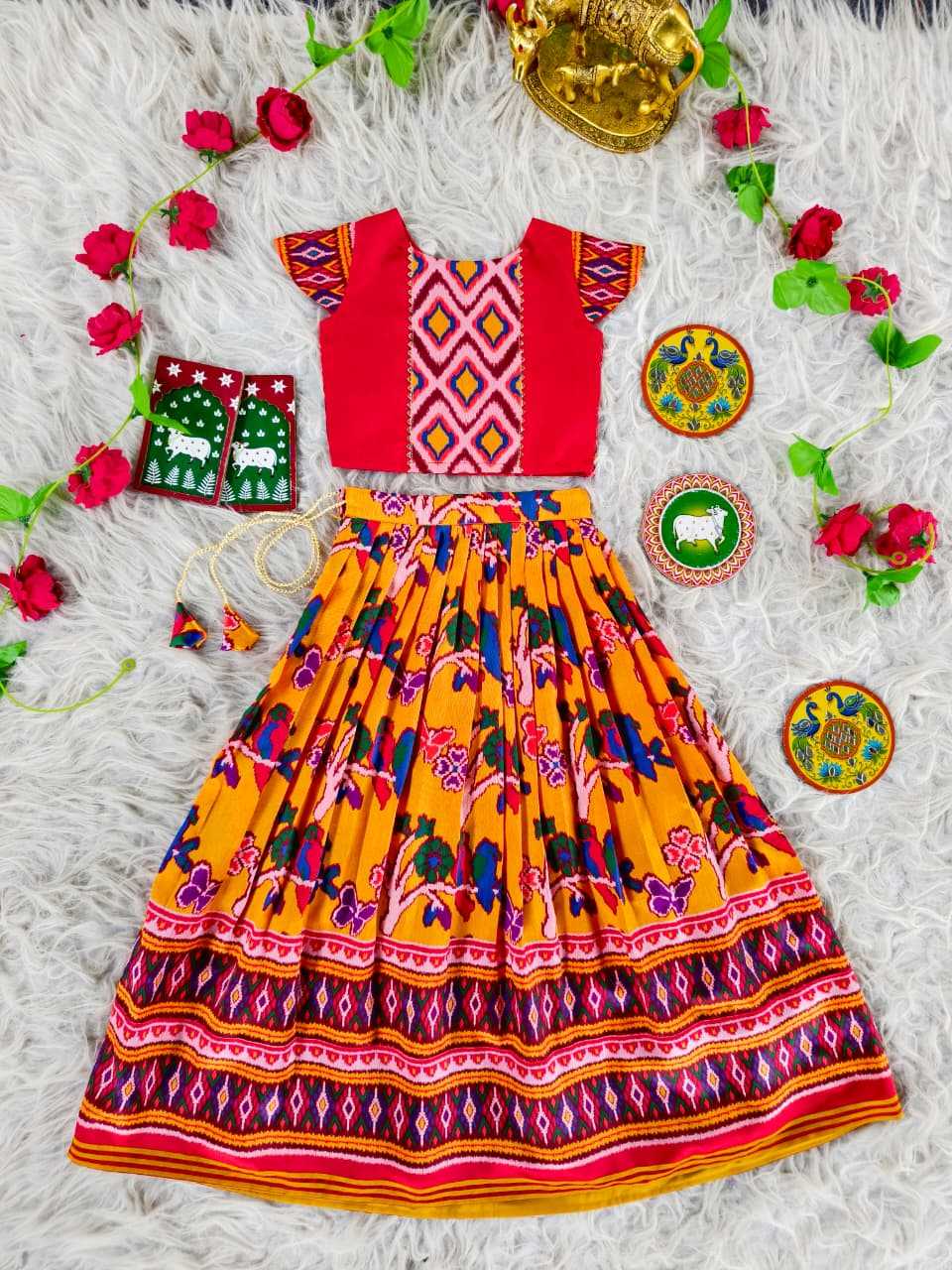 YNF Wholesale Silk Kids Lehenga  | Surat Manufacturer