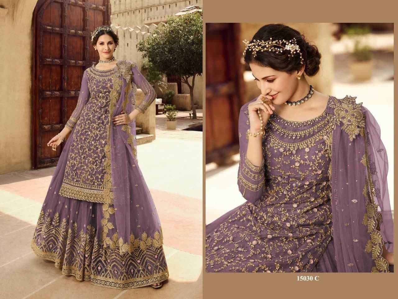 YNF Wholesale Net Embroidery Suits  | Surat Manufacturer