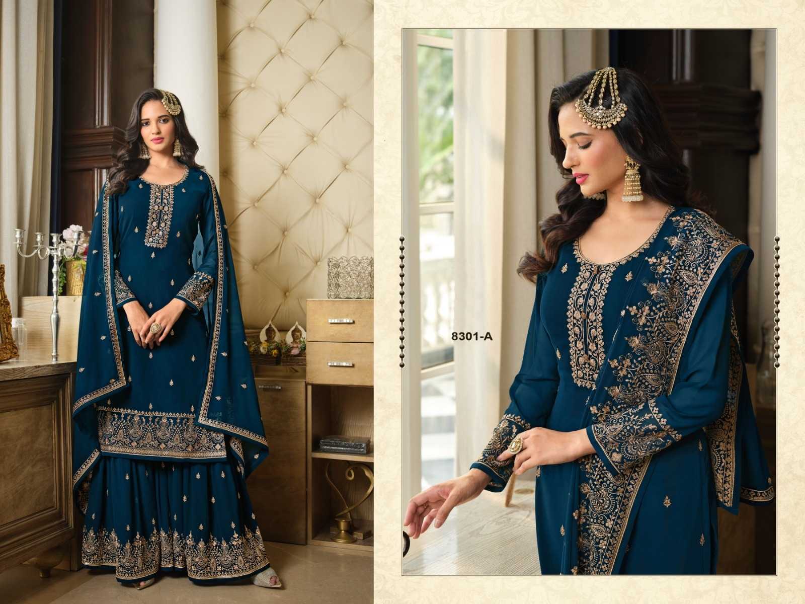 YNF Wholesale Faux Georgette Embroidery Suits  | Surat Manufacturer