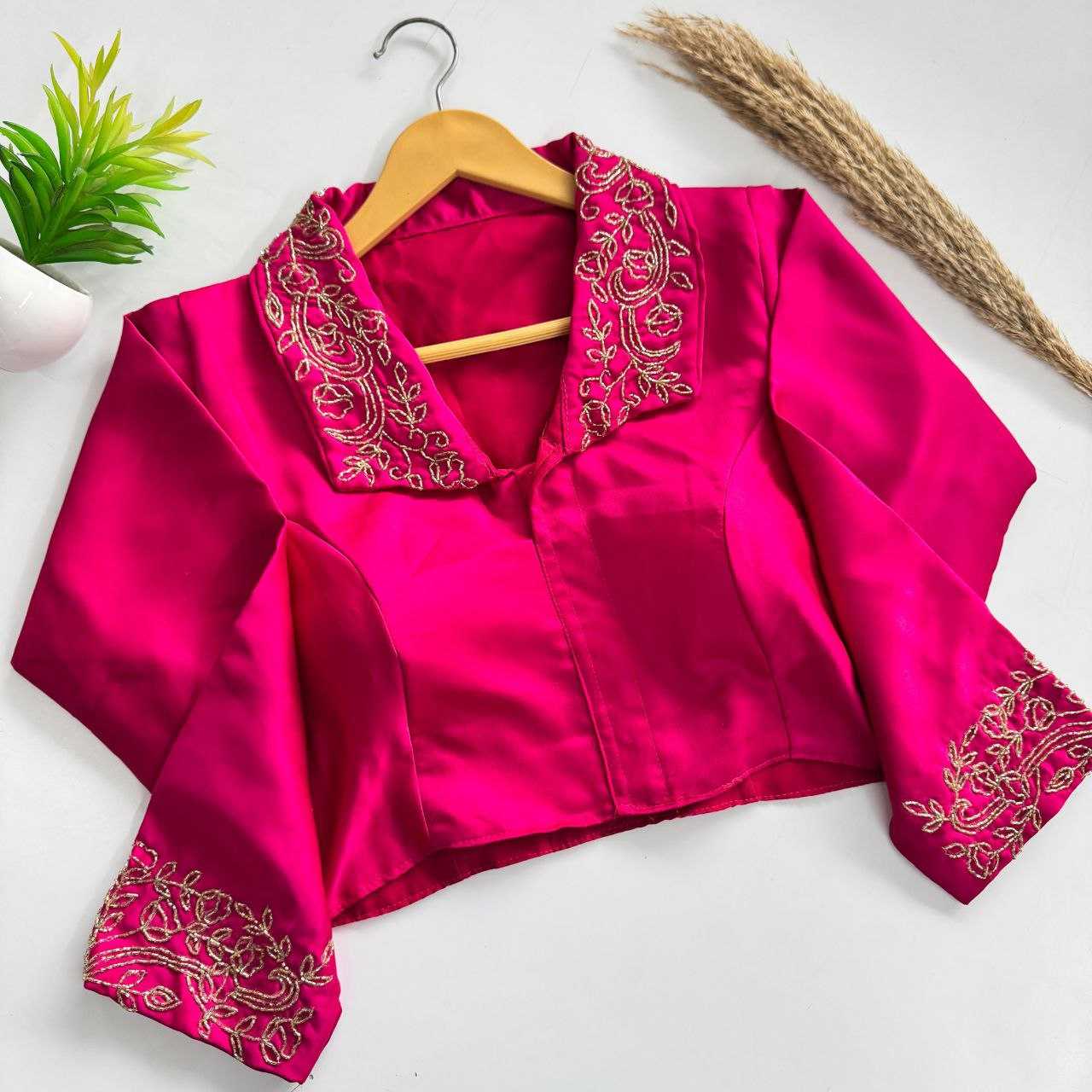 YNF Wholesale Blue Berry Designer Blouse  | Surat Manufacturer