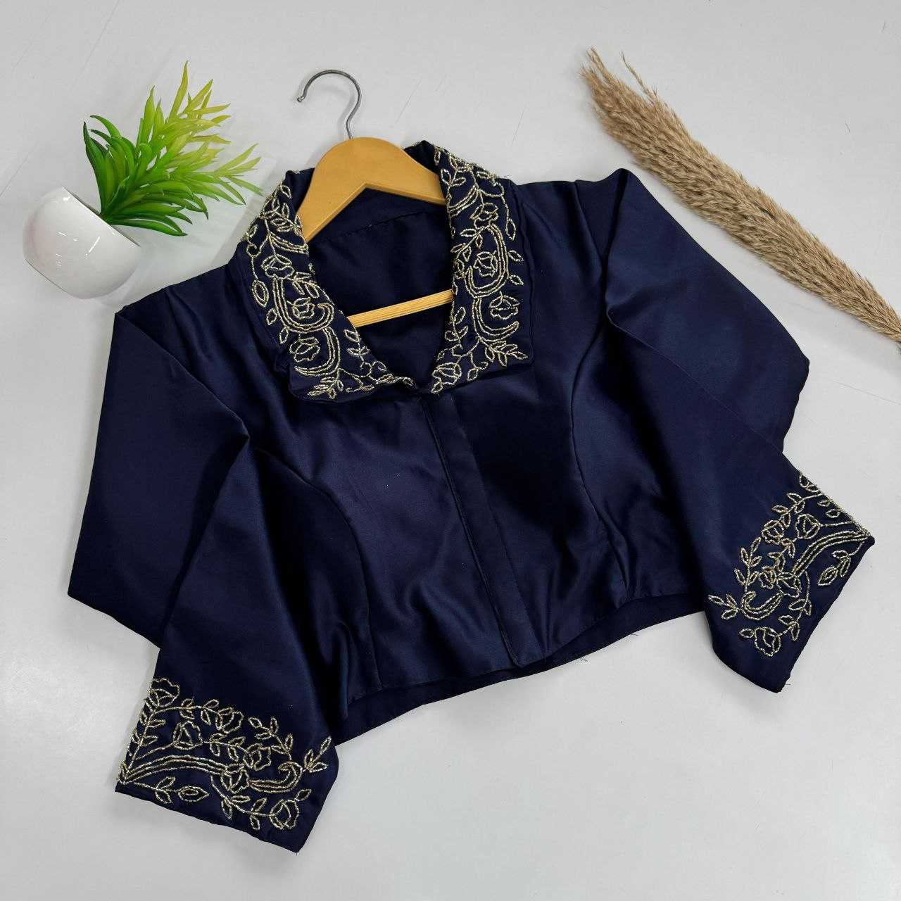 YNF Wholesale Blue Berry Designer Blouse  | Surat Manufacturer