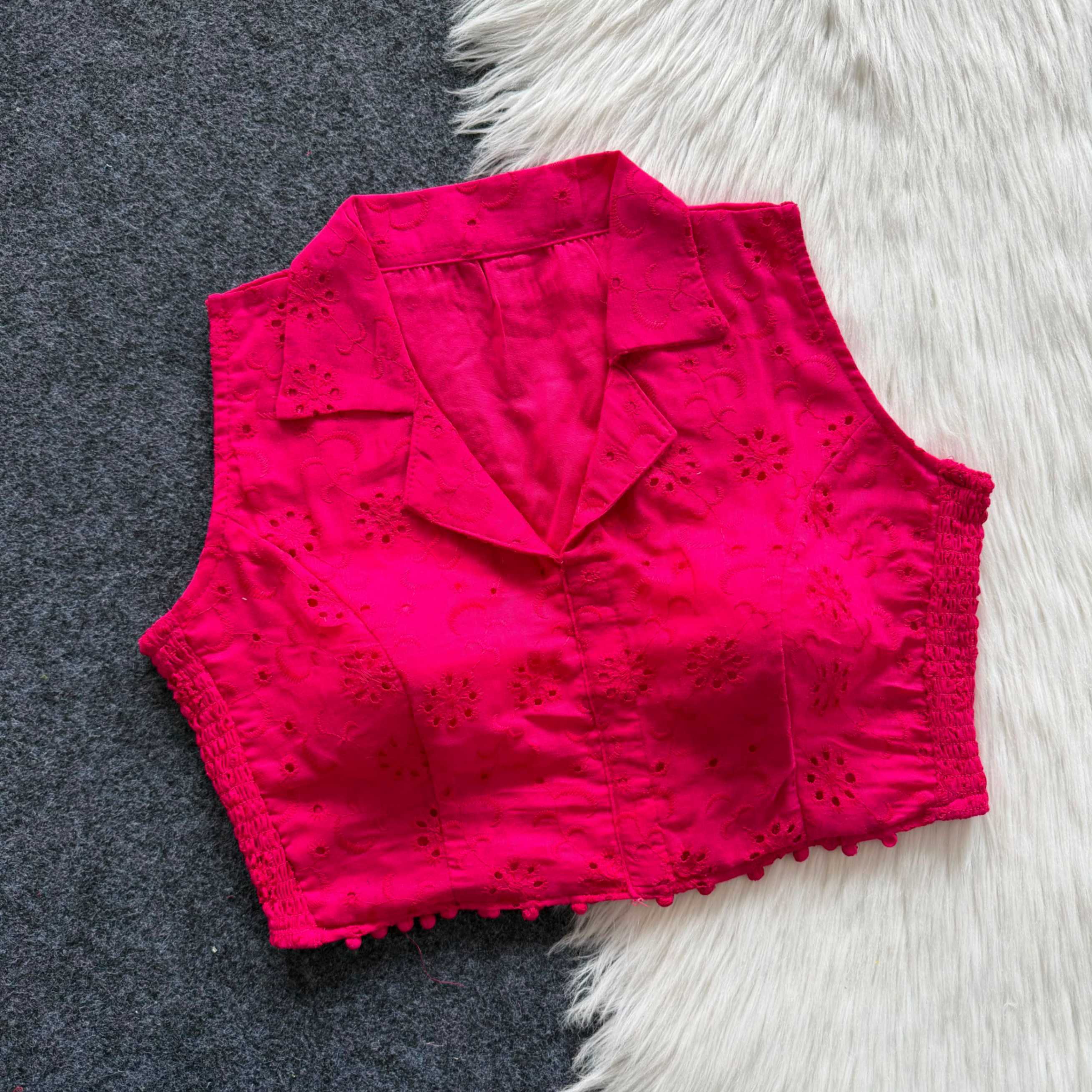 YNF Wholesale Hakoba Sleeveless Blouse  | Surat Manufacturer