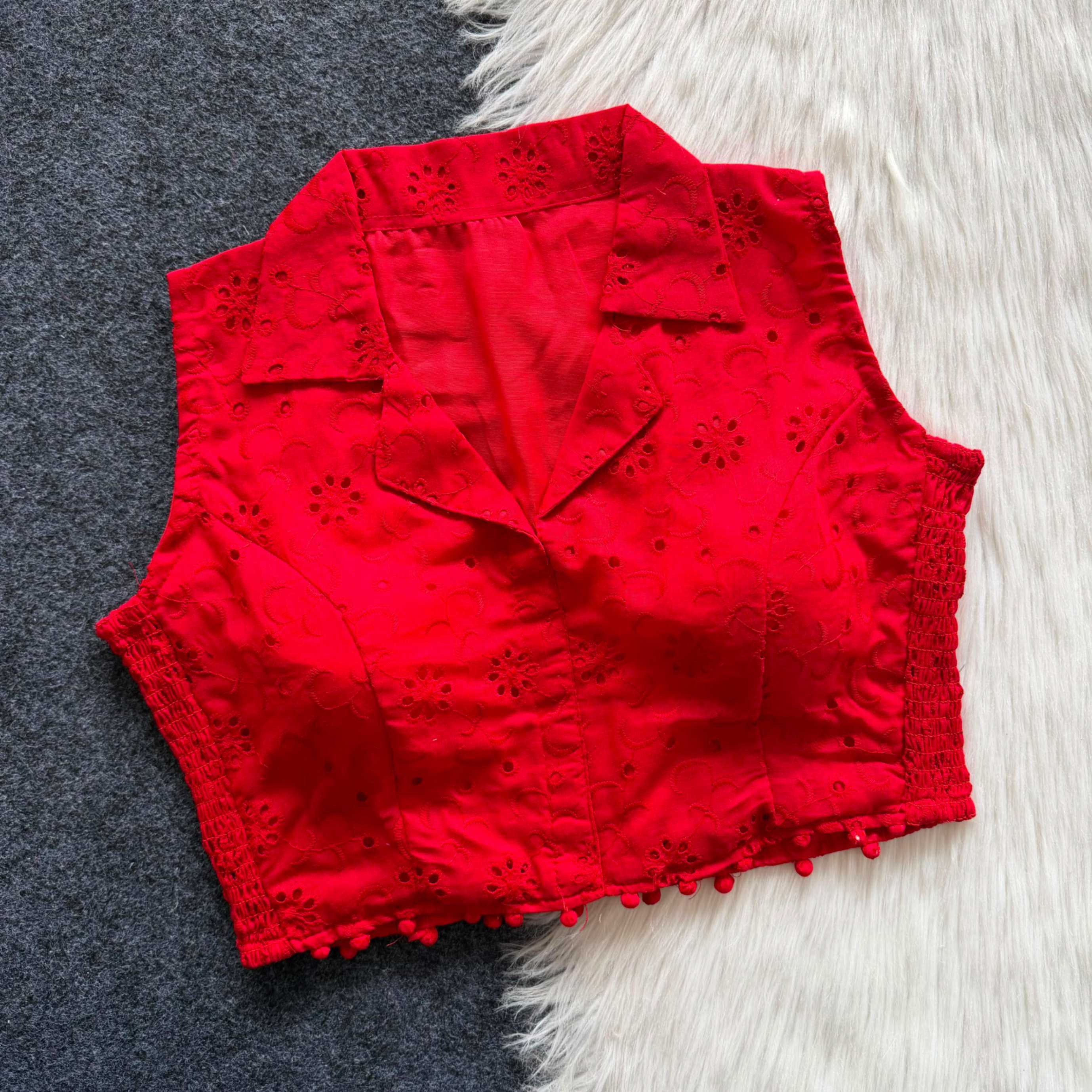 YNF Wholesale Hakoba Sleeveless Blouse  | Surat Manufacturer