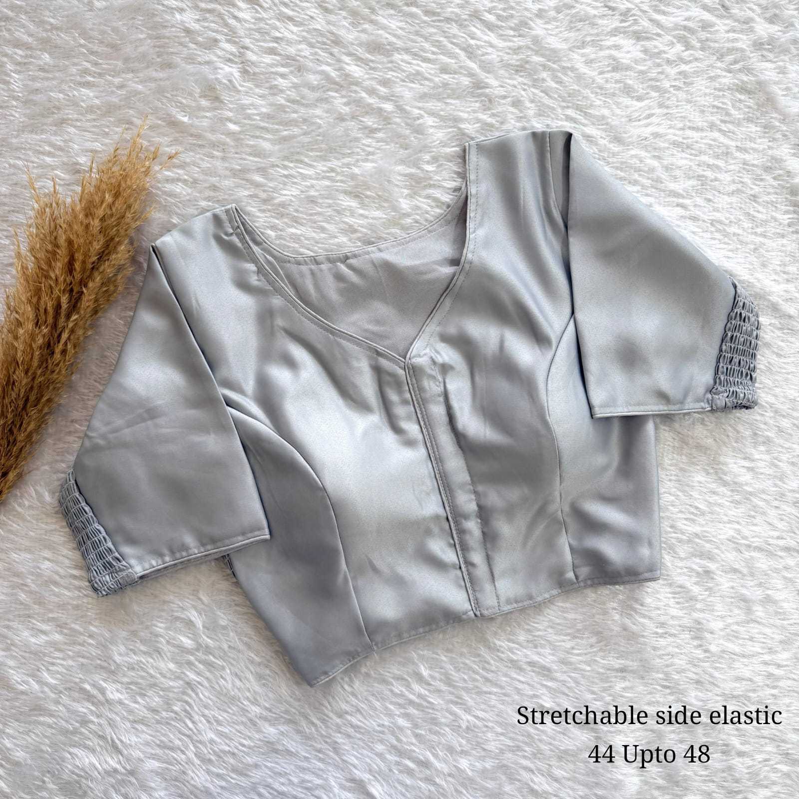 YNF Wholesale Pure Silk Stretchable Blouse  | Surat Manufacturer