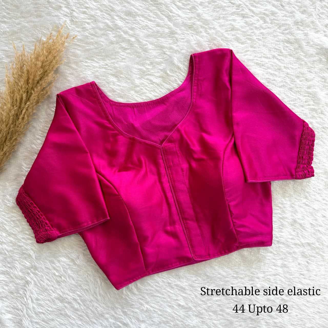 YNF Wholesale Pure Silk Stretchable Blouse  | Surat Manufacturer
