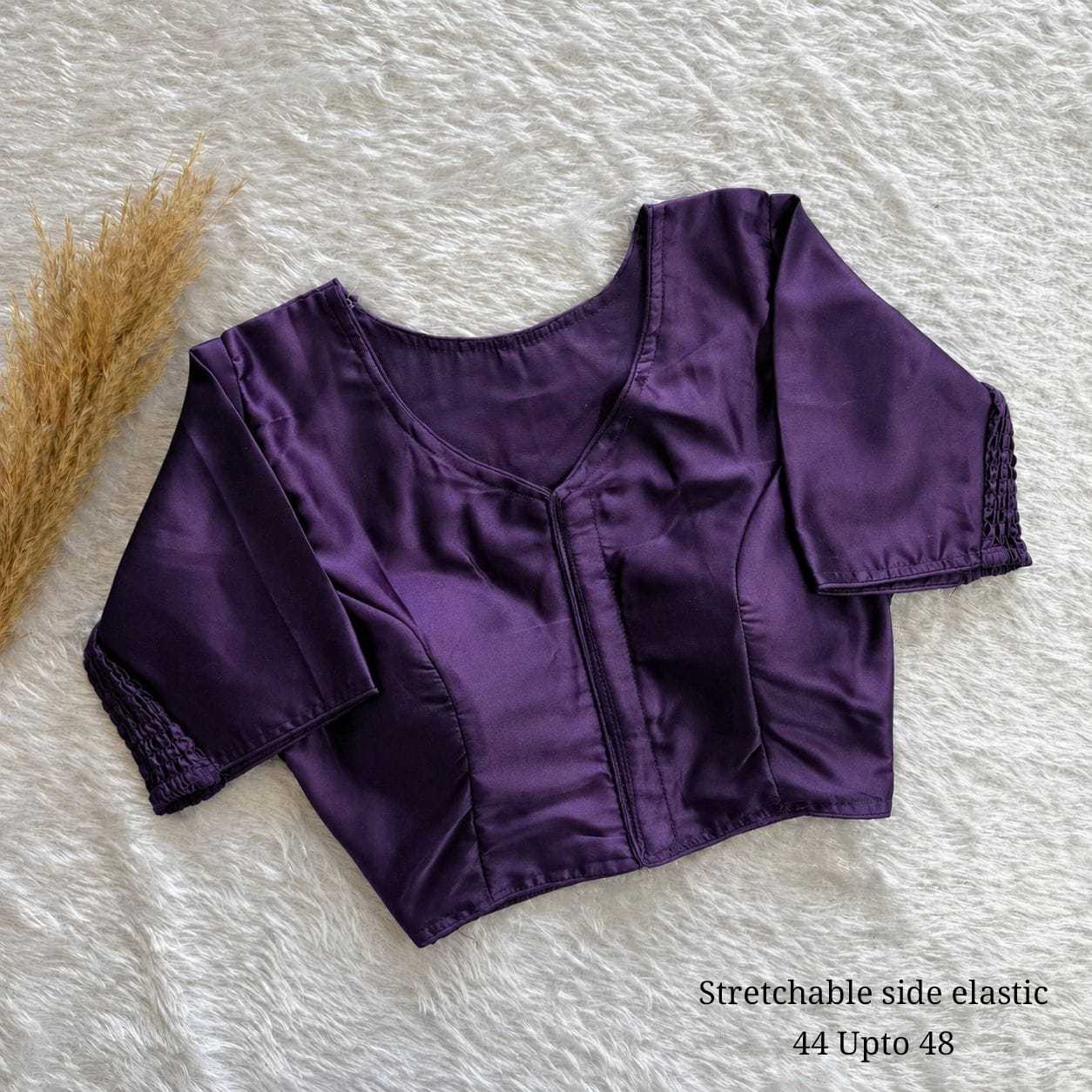 YNF Wholesale Pure Silk Stretchable Blouse  | Surat Manufacturer