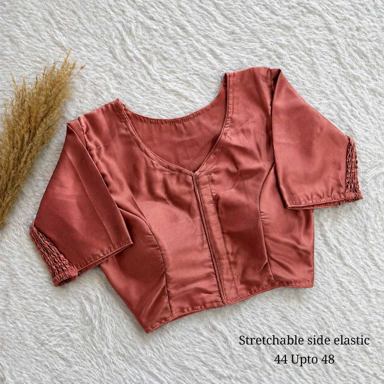 YNF Wholesale Pure Silk Stretchable Blouse  | Surat Manufacturer