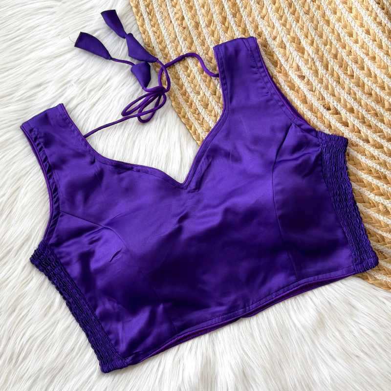 YNF Wholesale Soft Silk Sleeveless Blouse  | Surat Manufacturer