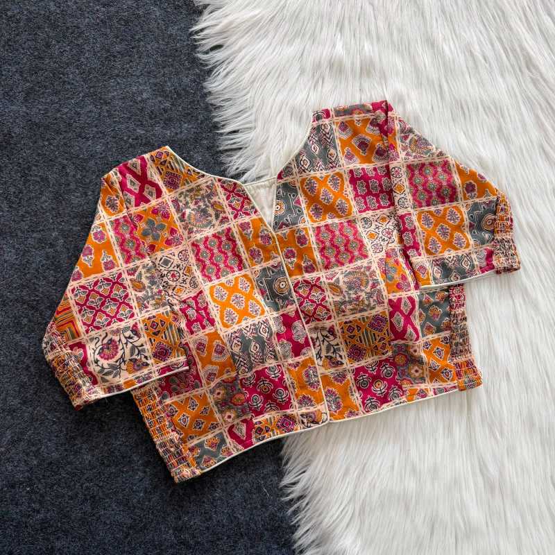 YNF Wholesale Pure Cotton Printed Blouse  | Surat Manufacturer