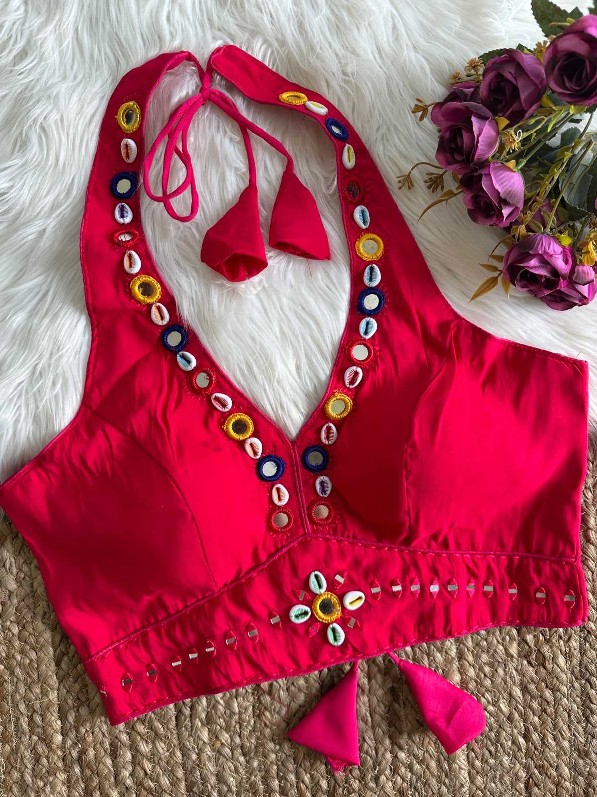 YNF Wholesale Heavy Roman Silk Sleeveless Blouse  | Surat Manufacturer