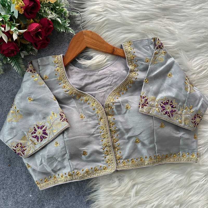 YNF Wholesale Pure Silk Designer Blouse  | Surat Manufacturer