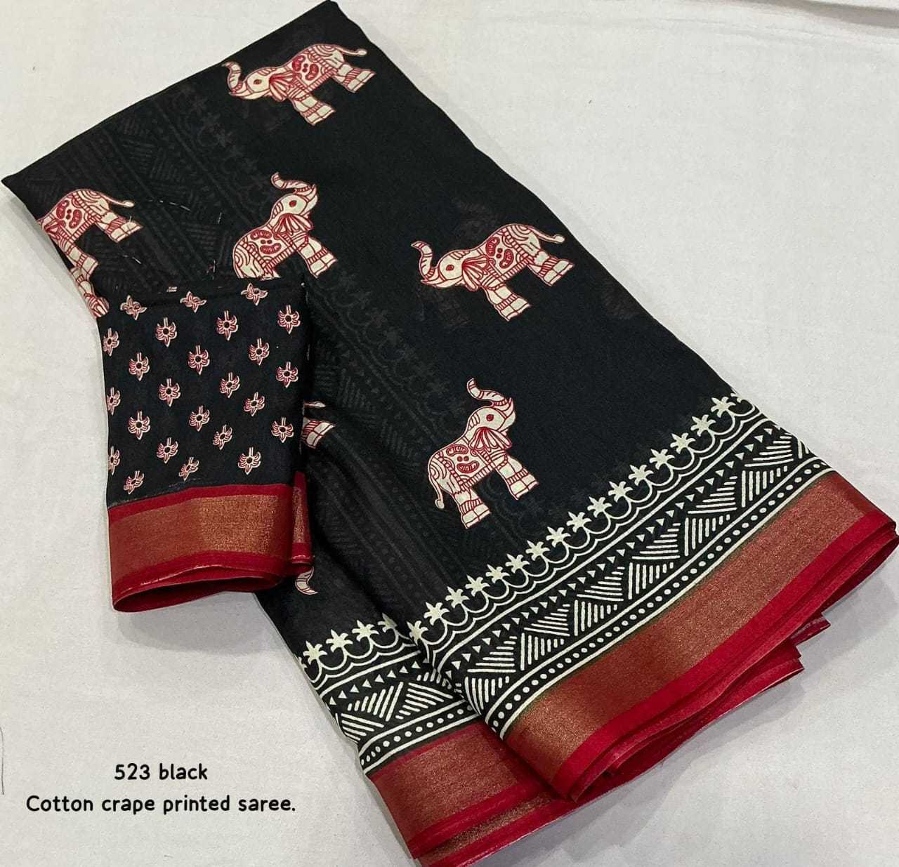 YNF Wholesale Soft Cotton Printed Sarees  | Surat Manufacturer