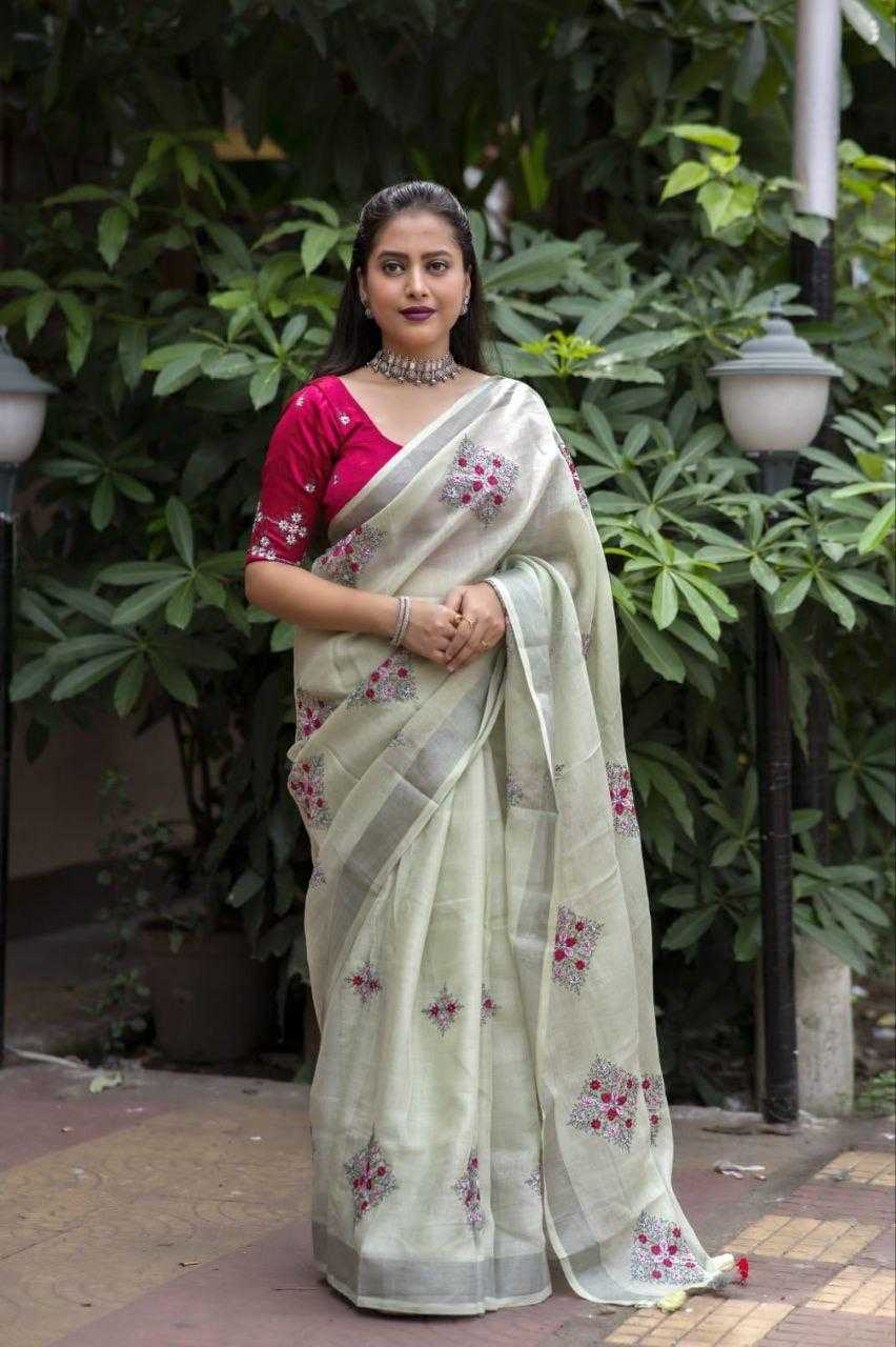 YNF Wholesale Cotton Embroidered Sarees  | Surat Manufacturer