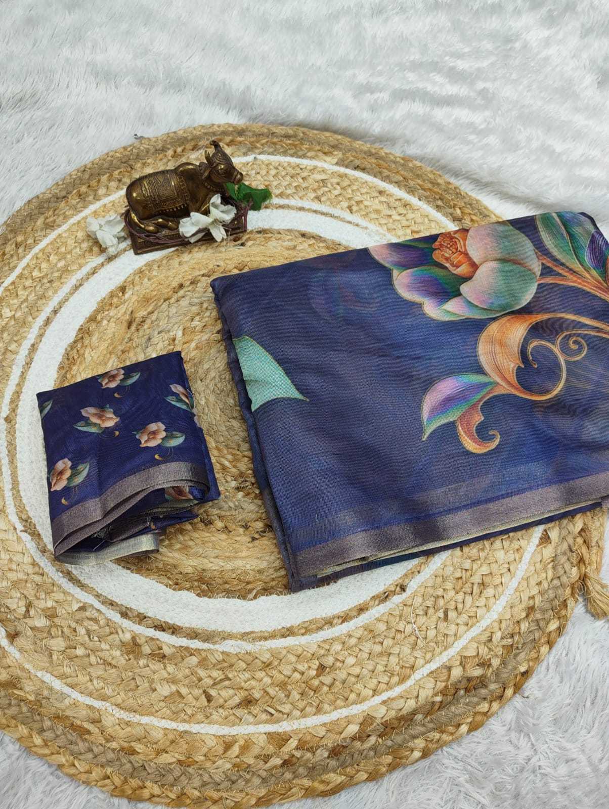 YNF Wholesale Chanderi Soft Printed Sarees  | Surat Manufacturer