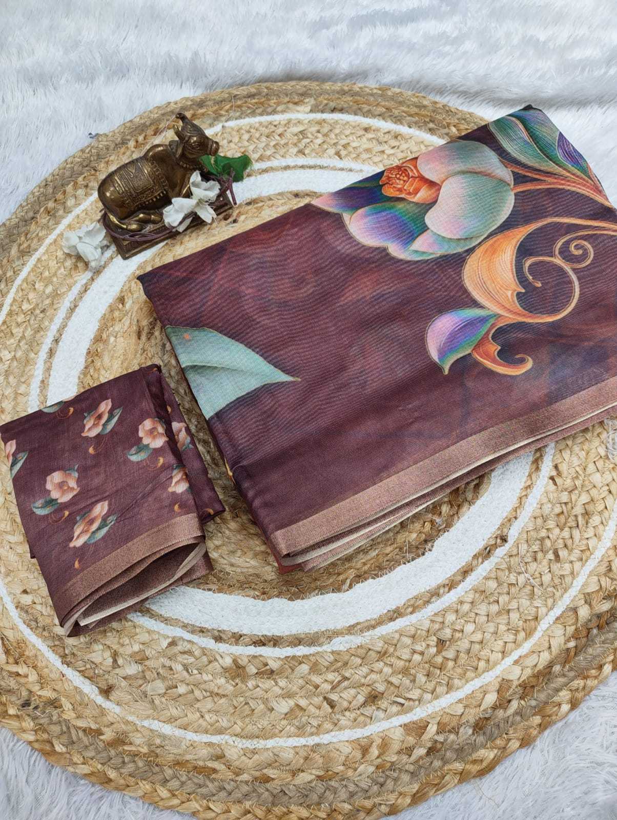 YNF Wholesale Chanderi Soft Printed Sarees  | Surat Manufacturer