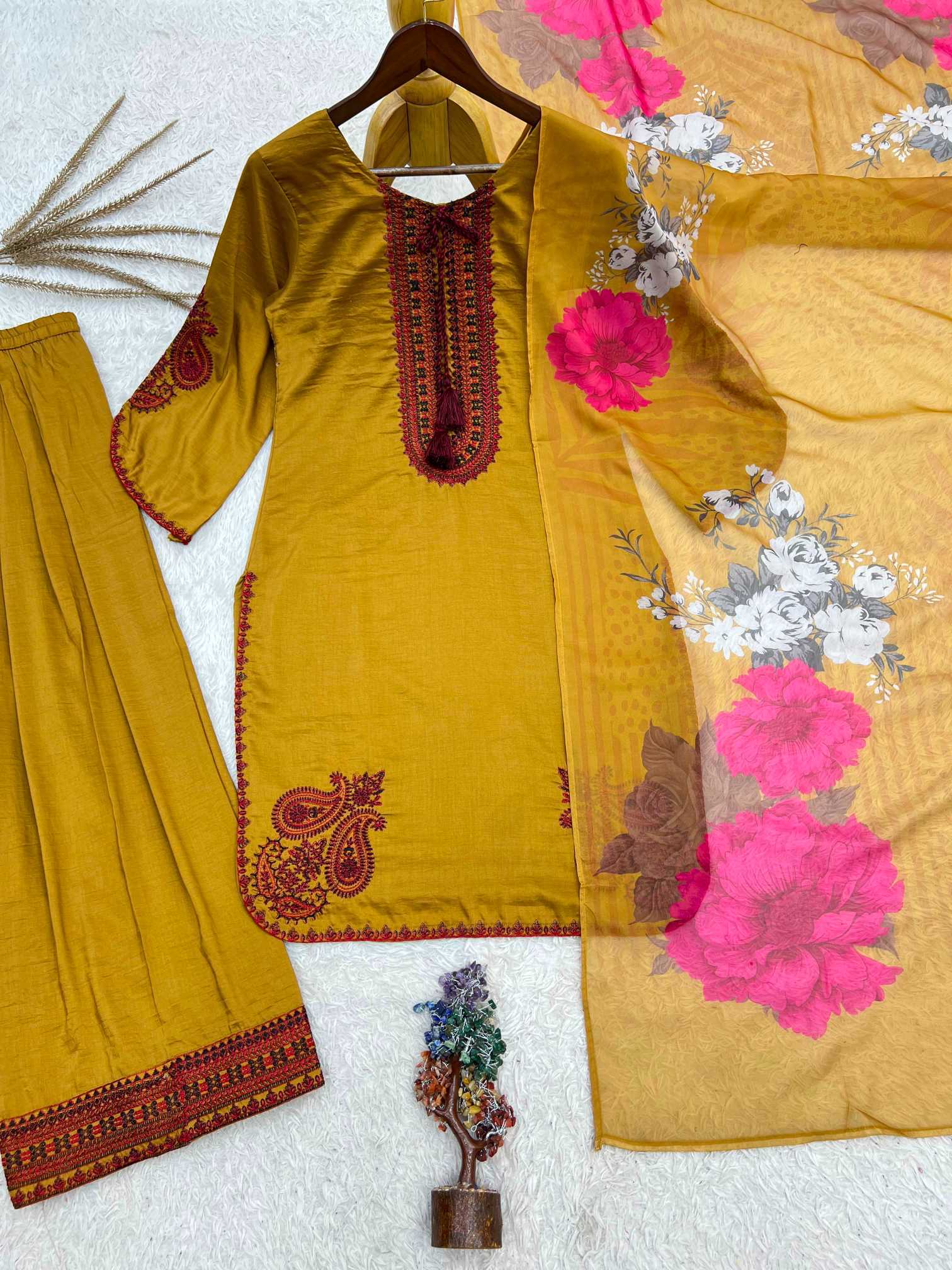 YNF Wholesale Cotton Embroidery Suits  | Surat Manufacturer