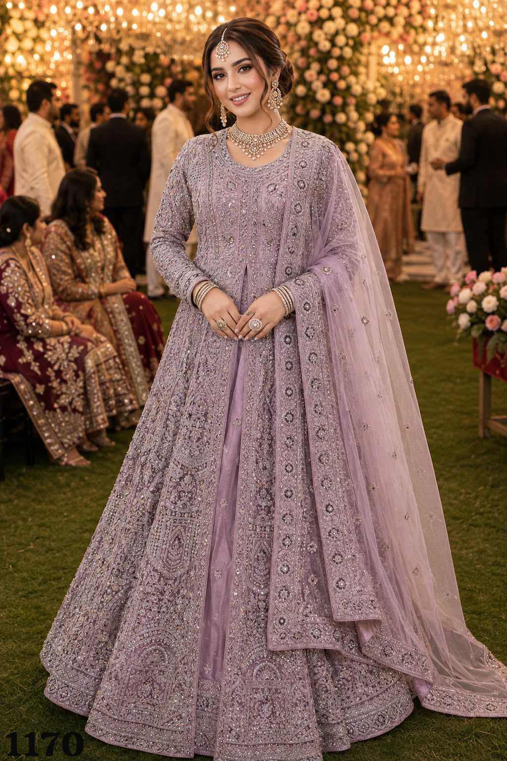 YNF Wholesale Net Embroidered Lehenga  | Surat Manufacturer