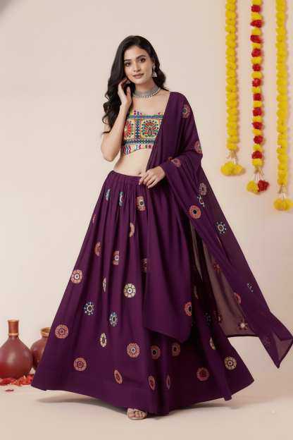 YNF Wholesale Heavy Rayon Embroidered Lehenga  | Surat Manufacturer