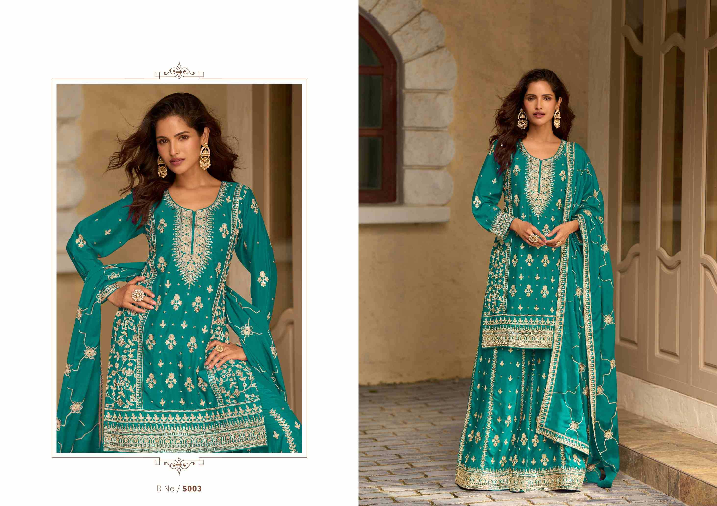 YNF Wholesale Chinon Silk Embroidery Suits  | Surat Manufacturer