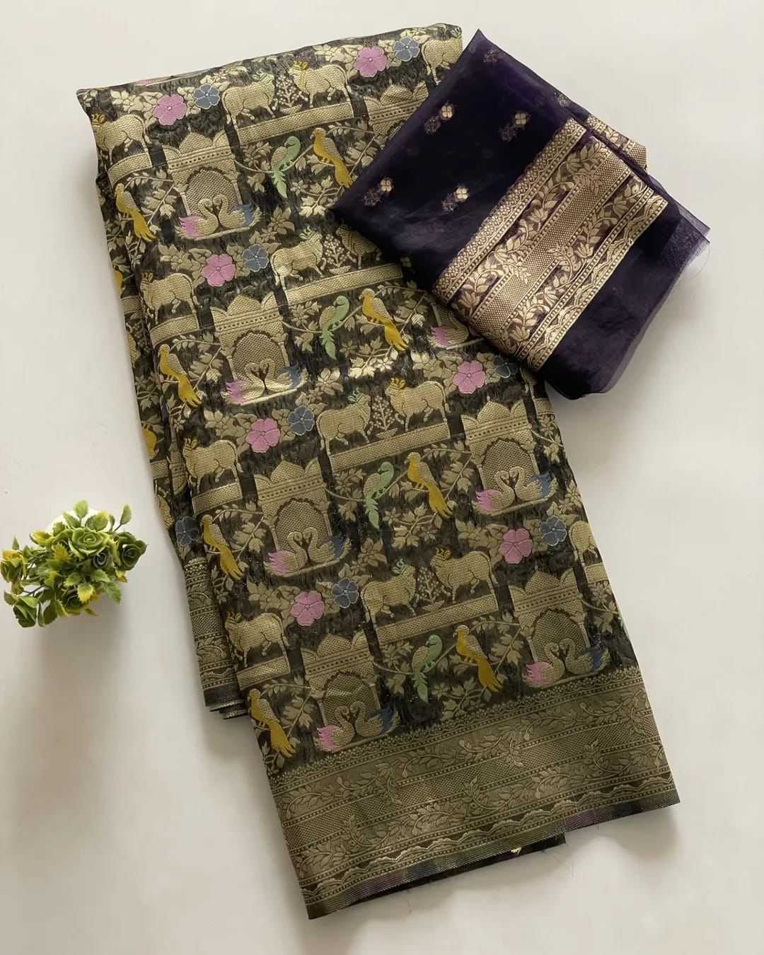 YNF Wholesale Organza Silk Soft Silk Sarees KESH484 Aarohi | Surat Manufacturer