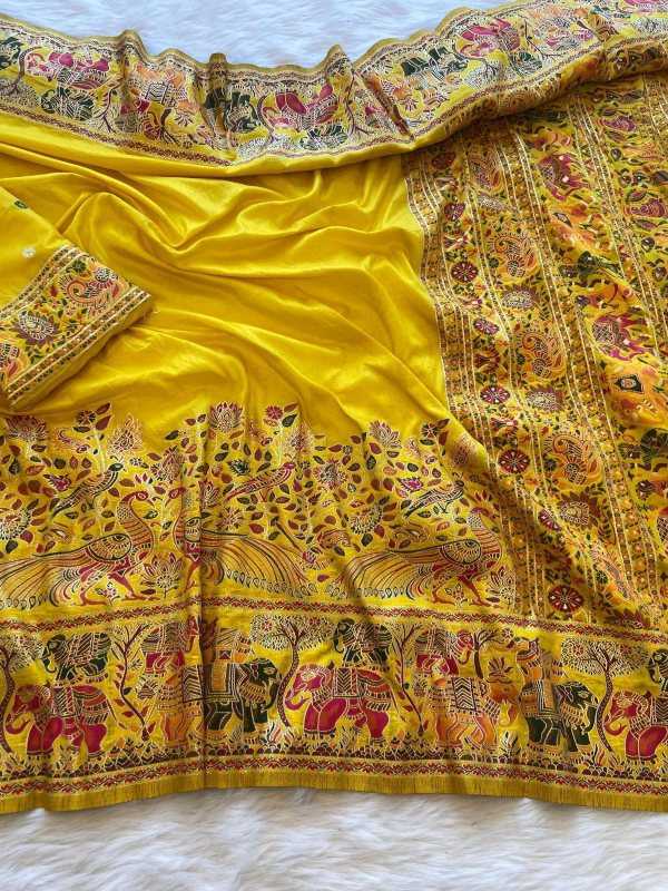 YNF Wholesale Pashmina Soft Silk Sarees  | Surat Manufacturer